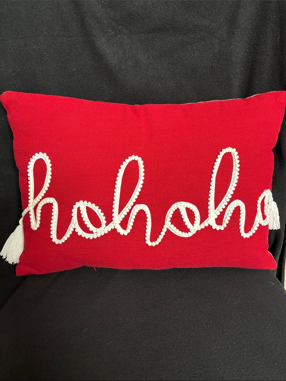 Christmas Ho Ho Ho holiday decor pillow